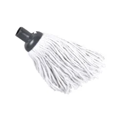 Menage|* Tete Balai Coton Ecru Franges Longues 22Cm