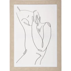 maxibazar Toile Imprime Visage Cadre 50X70Cm- Toiles Et Tableaux