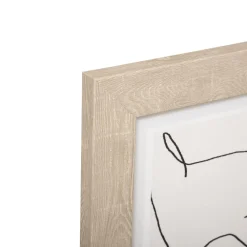 maxibazar Toile Imprime Visage Cadre 50X70Cm- Toiles Et Tableaux