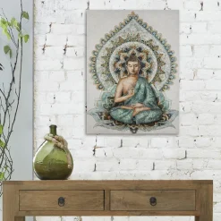 Atmosphera Toile Imprimee Bouddha 58X78Cm- Toiles Et Tableaux