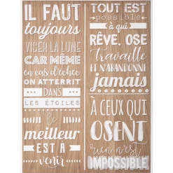 Atmosphera Toile Imprimee Citations D.58X78Cm- Toiles Et Tableaux