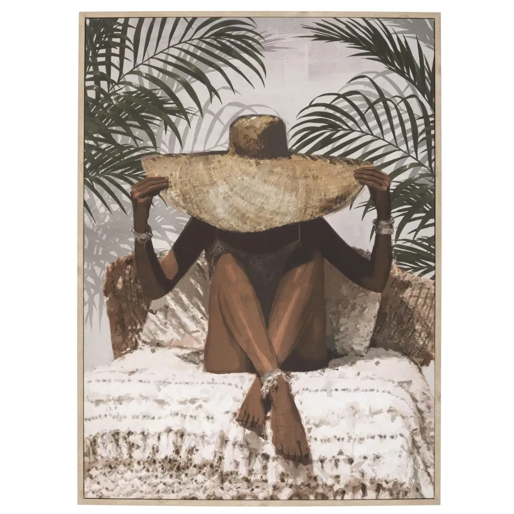 maxibazar Toile Imprimee Eliane D.58X78Cm- Toiles Et Tableaux