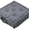 maxibazar Tomorrow Coussin Sol 40X40Cm Carbone Coton Recycle- Matelas Et Coussins De Sol
