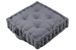 maxibazar Tomorrow Coussin Sol 40X40Cm Carbone Coton Recycle- Matelas Et Coussins De Sol