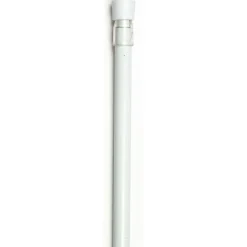 maxibazar Tringle Autobloquante Ronde 60 X 80 X1 Blanc- Vitrages