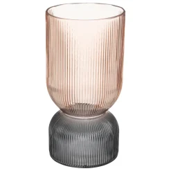 maxibazar Vase Bicolore Rose H.24.5Cm- Vases Et Caches Pots