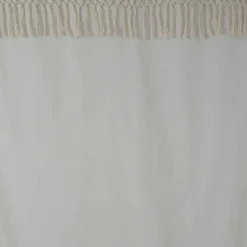 Atmosphera Voilage Coton Macra Ivoire 140X260Cm- Textile Deco