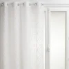 Atmosphera Voilage Jacquard Sama Blanc 140X240Cm- Textile Deco