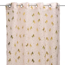 Atmosphera Voilage Licorne 140X250Cm- Voilage Et Rideau Enfant