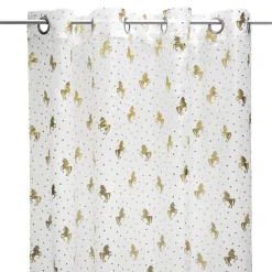 Atmosphera Voilage Licorne 140X250Cm- Voilage Et Rideau Enfant