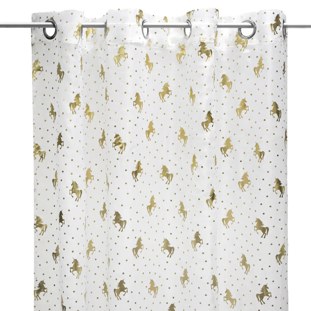 Atmosphera Voilage Licorne 140X250Cm- Voilage Et Rideau Enfant